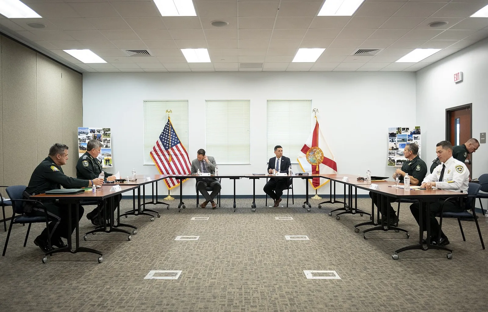 Florida officials and sheriffs gather for a public safety meeting